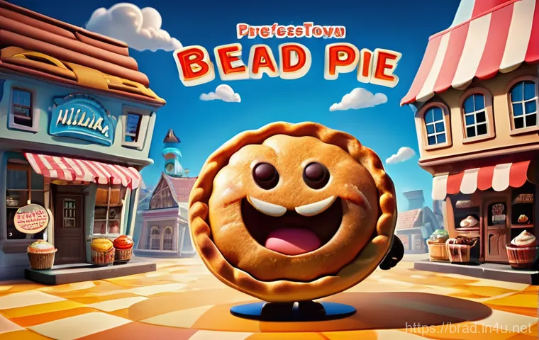 브래드이발소 성우 정보 - A charming and playful scene featuring the adorable characters Macaron, Butter, and Croissant. Macar...